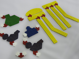 Image of some pieces of the Molecular Puzzle Kit